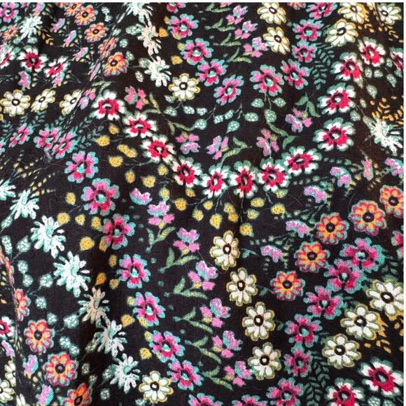 NEW LOFT Garden Dobby Tie Back Ruffle Top - Petite Large - Picture 4 of 8